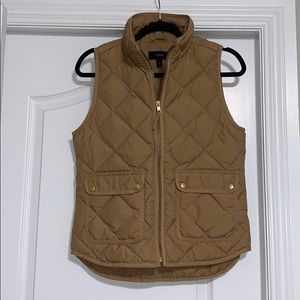J. Crew quilted puffer vest size XS